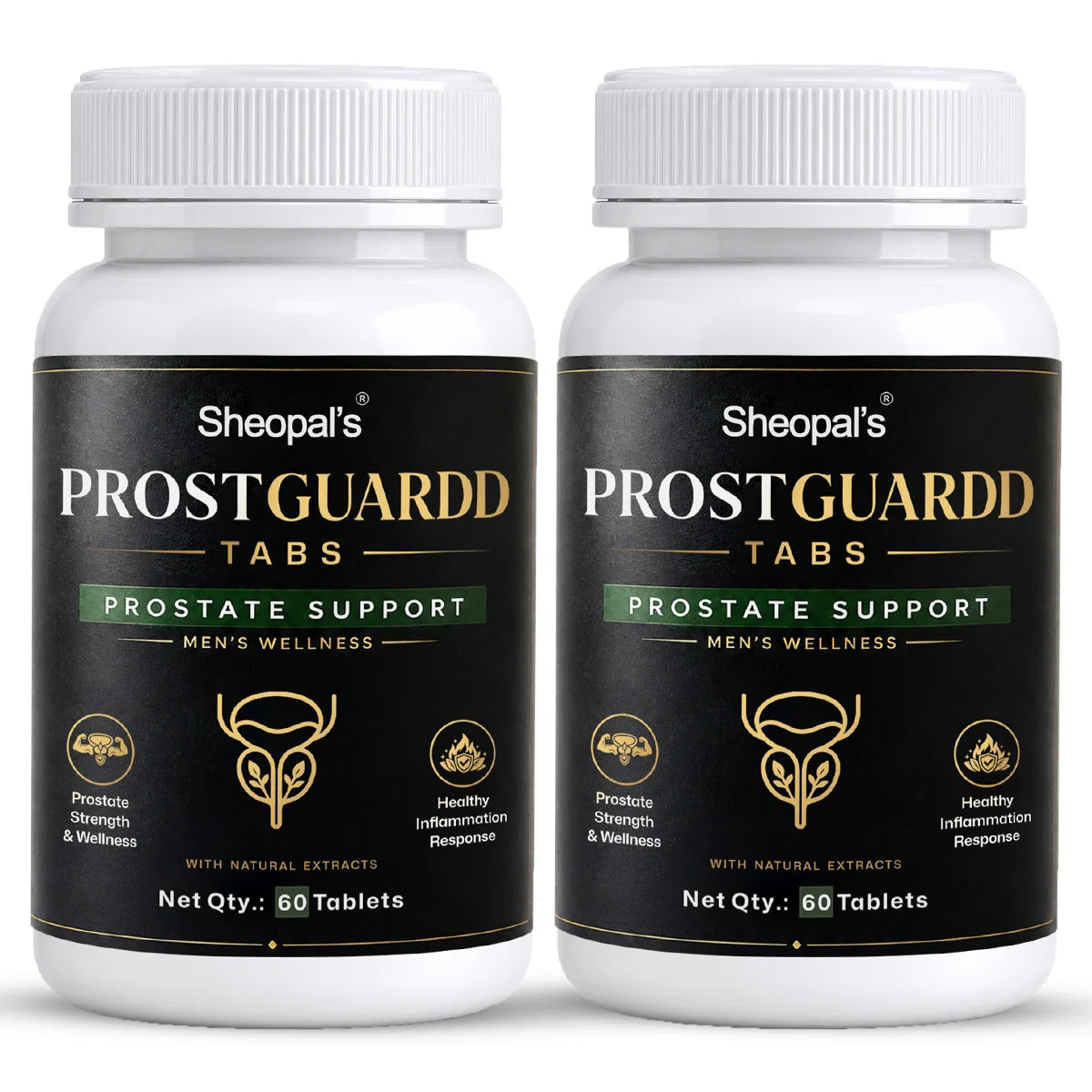 Sheopal’s ProstGuardd Tablets | Ayurvedic Support for Prostate Health | 60 Tablets