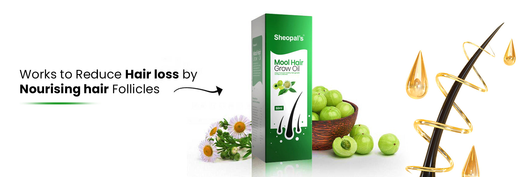 Mool Hair Grow Oil And Capsule Combo with Amla Sheopals