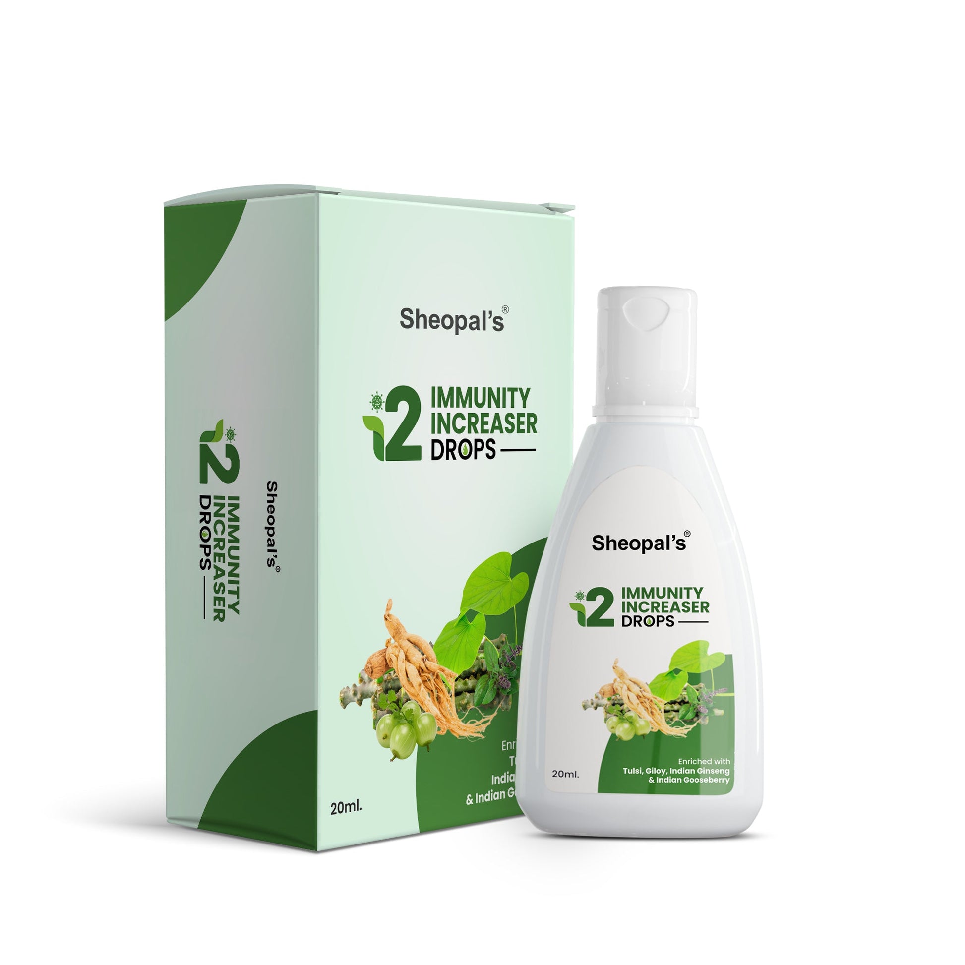 Sheopals I2 immunity booster drops with packaging box