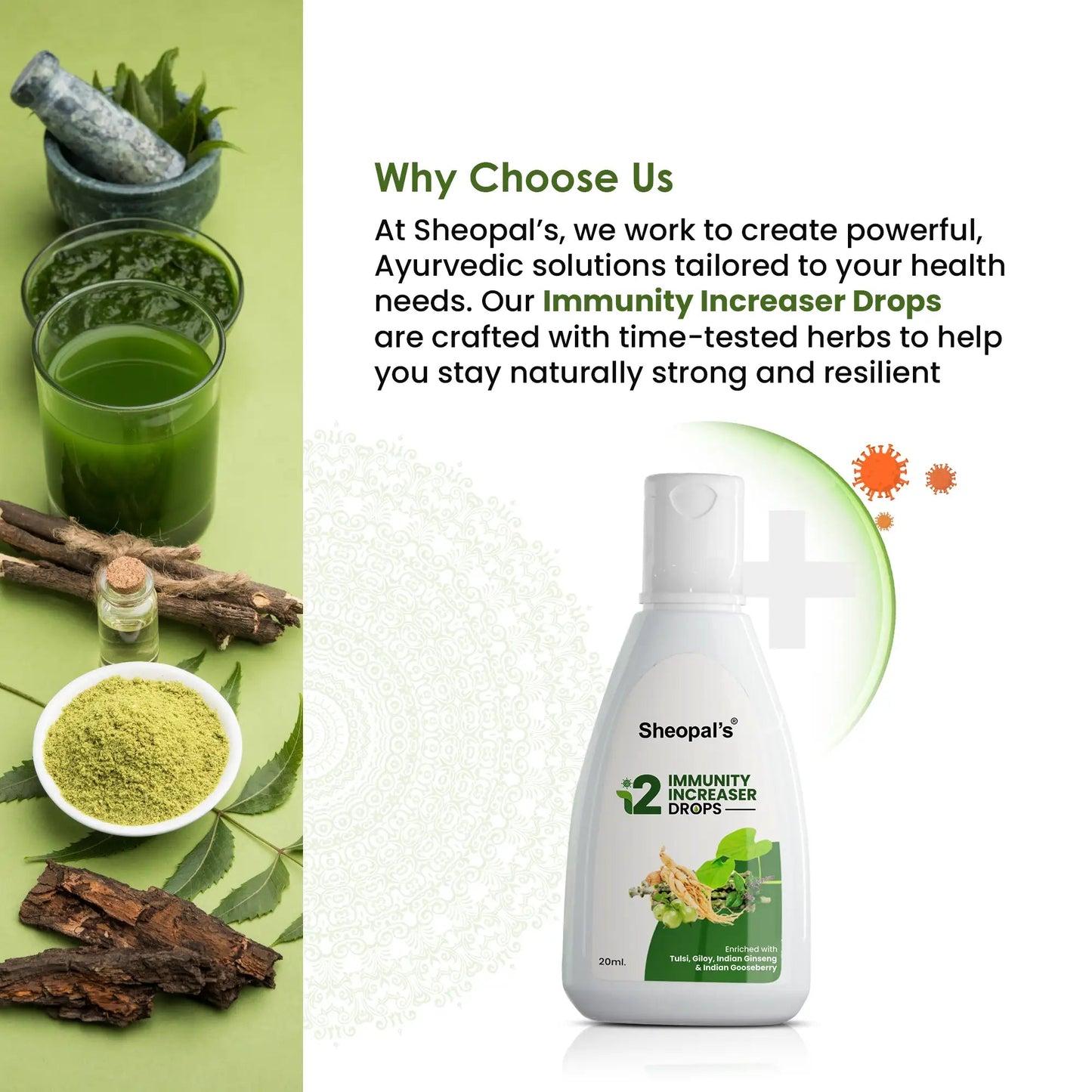 Sheopals I2 immunity drops Ayurvedic immunity booster