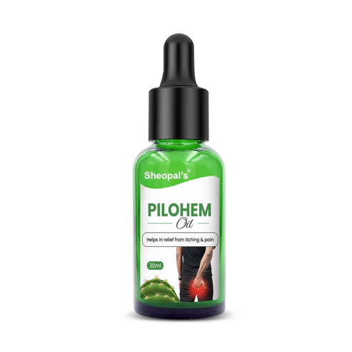 Sheopals Pilohem oil for piles bottle