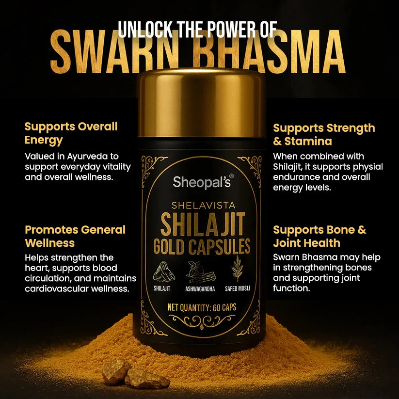 Shelavista Shilajit Gold Capsules | Ayurvedic Daily Energy & Wellness Support