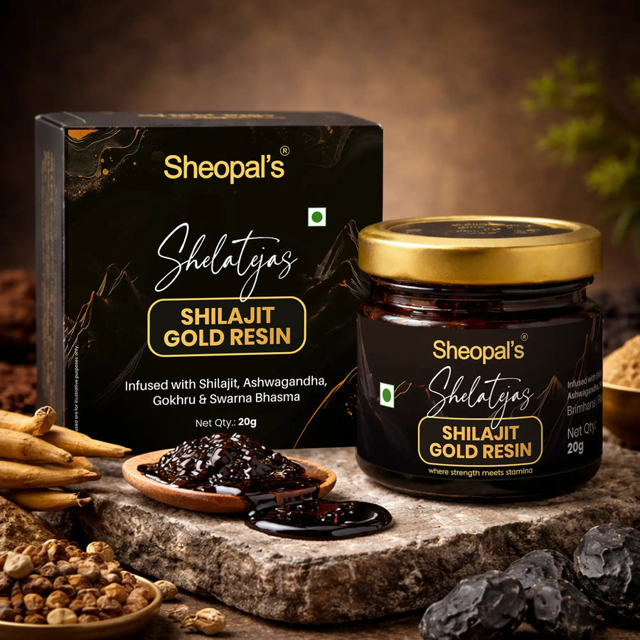 Sheopals Shelatejas Shilajit Gold Resin