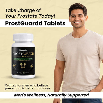 Sheopal’s ProstGuardd Tablets | Ayurvedic Support for Prostate Health | 60 Tablets