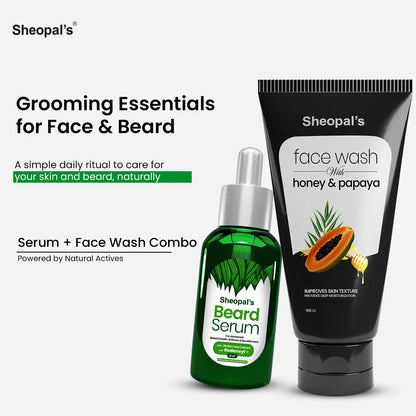 Beard Serum &amp; Honey Papaya Facewash