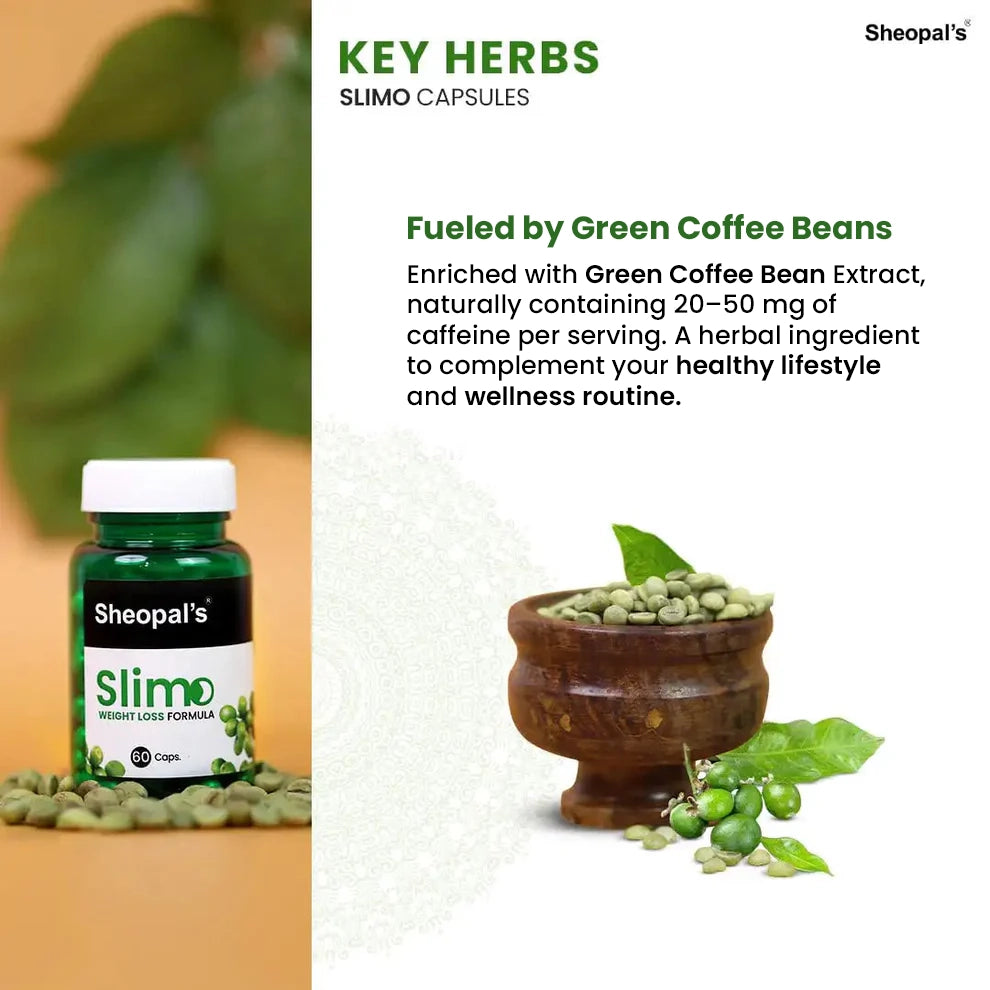 Sheopal’s Slimo Capsules | Daily Weight Wellness Support | 60 Capsules