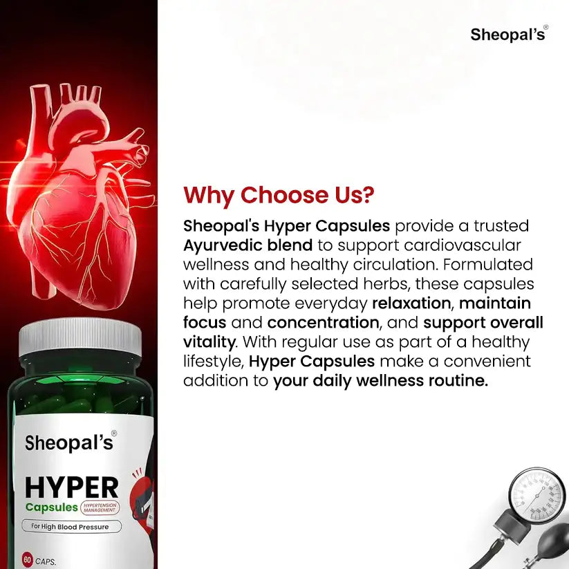 Sheopal's Hyper Capsules | Supports Cardiovascular Wellness