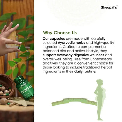 Sheopal's Curtail | Weight Management Capsules | Daily Wellness Supplement | 60 Capsules